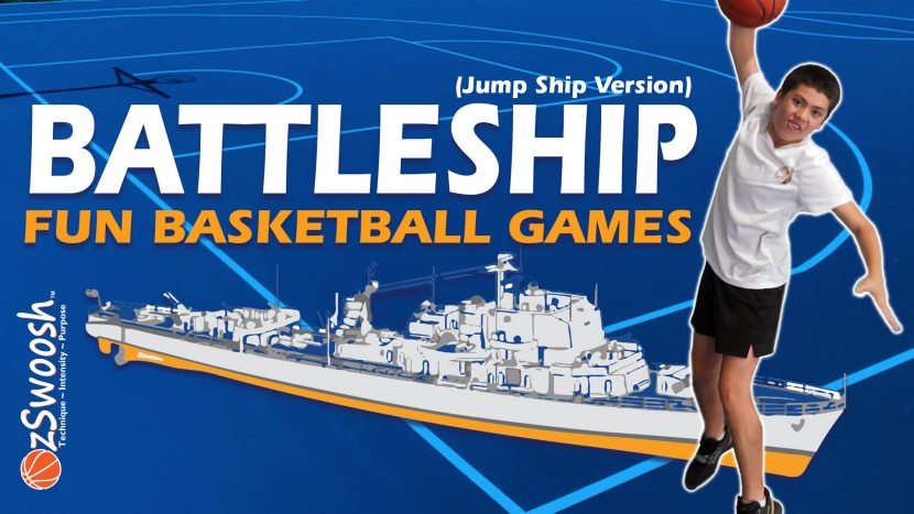 Fun Youth Basketball Drills For Kids - Battleship Jump Ship (Shooting Game)