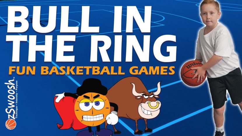 Fun Youth Basketball Drills For Kids - Bull In The Ring (Passing Game)