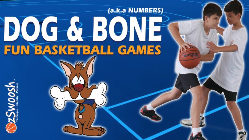Fun Youth Basketball Drills For Kids - Dog and Bone (1 on 1 Game)