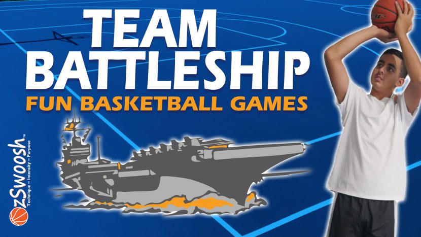 Basketball Games For Kids - Team Battleship Shooting Drill