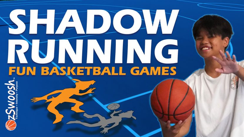 Fun Youth BASKETBALL Drills for Kids - Shadow Running (Basketball Warm Up Game)