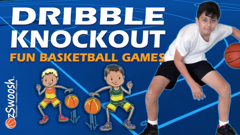 Fun Basketball Drill for Kids - Dribble Knockout (Dribbling Game)