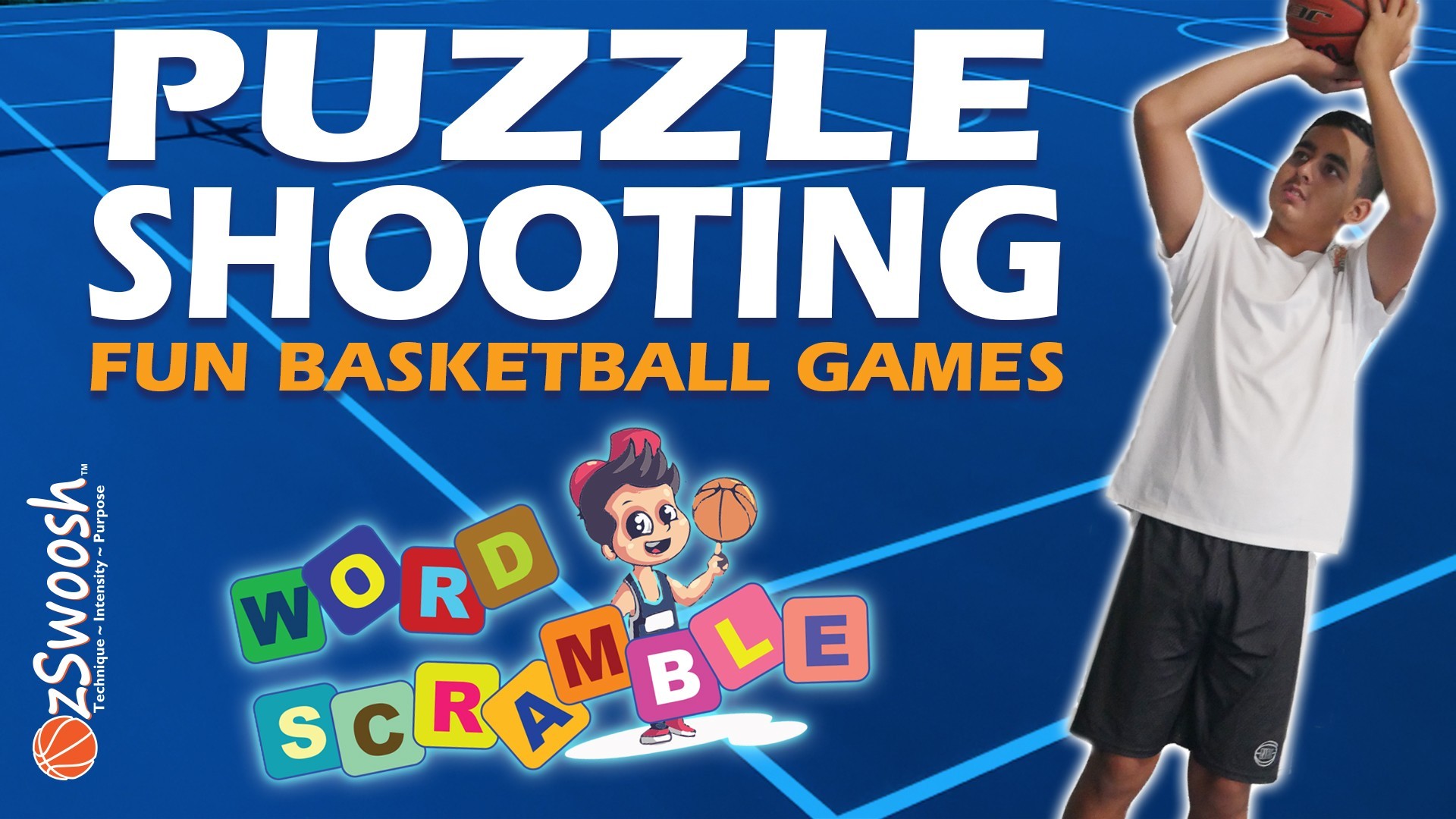 Fun Basketball Shooting Game For Kids - Word Scramble