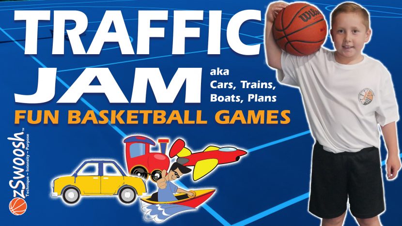 Fun Youth Basketball Drills For Kids - Traffic Jam (Warmup Game)