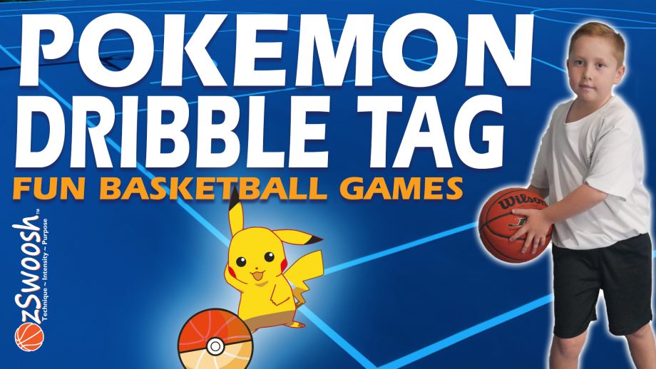 Fun Youth Basketball Drills For Kids - Pokemon Dribble Tag (Dribbling Game)
