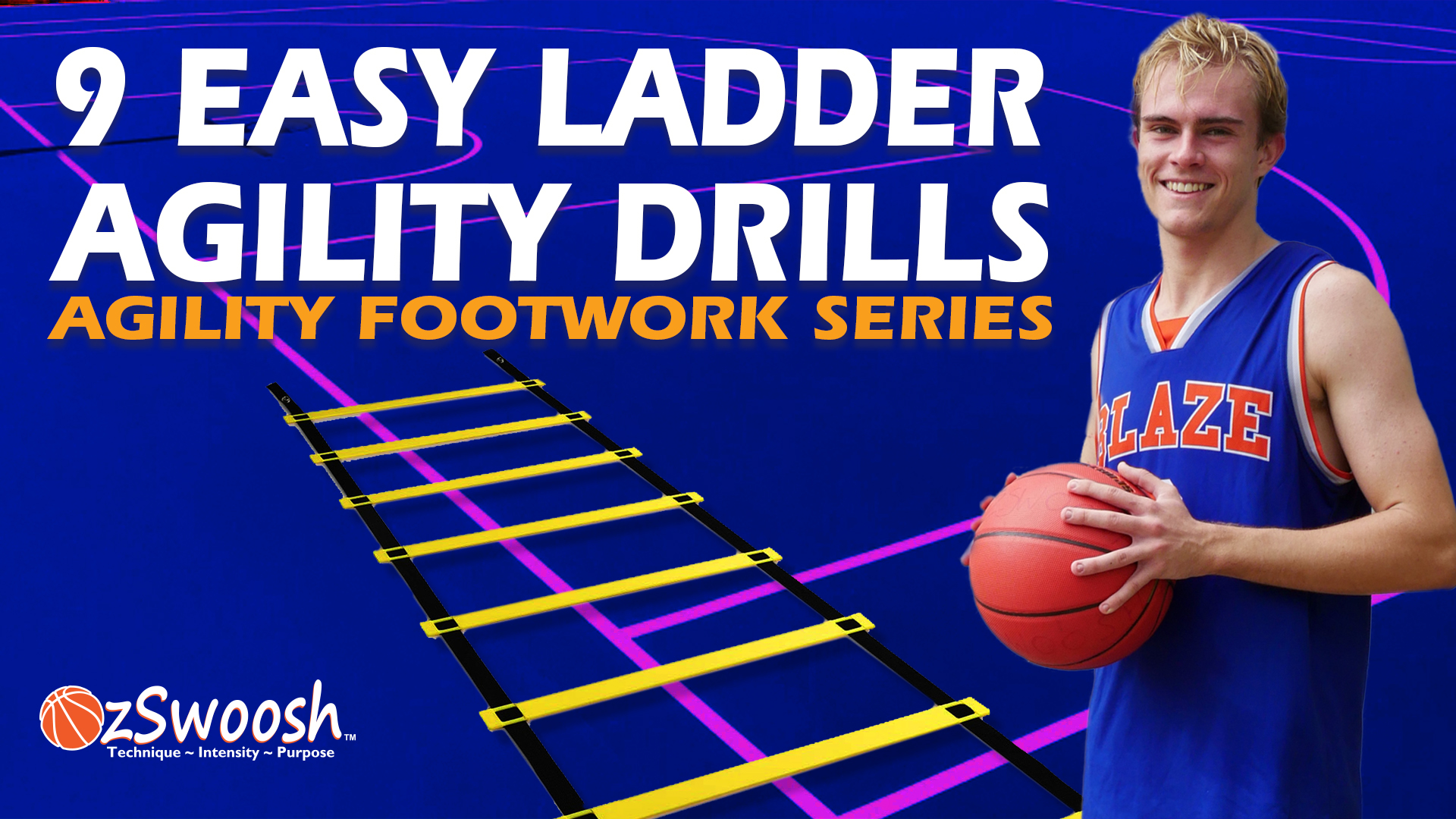 ozswoosh agility ladder footwork drills for basketball players